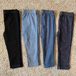 Denim baby boy Leggings Set - Black, Gray, Blue size 12mo